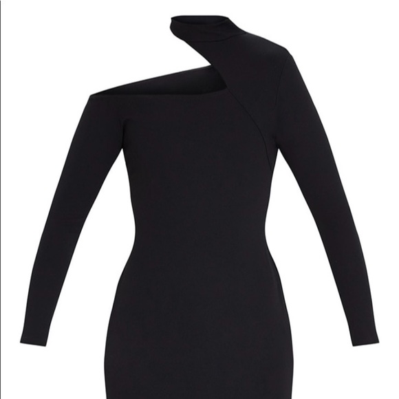 A black One sleeve dress - Picture 1 of 4